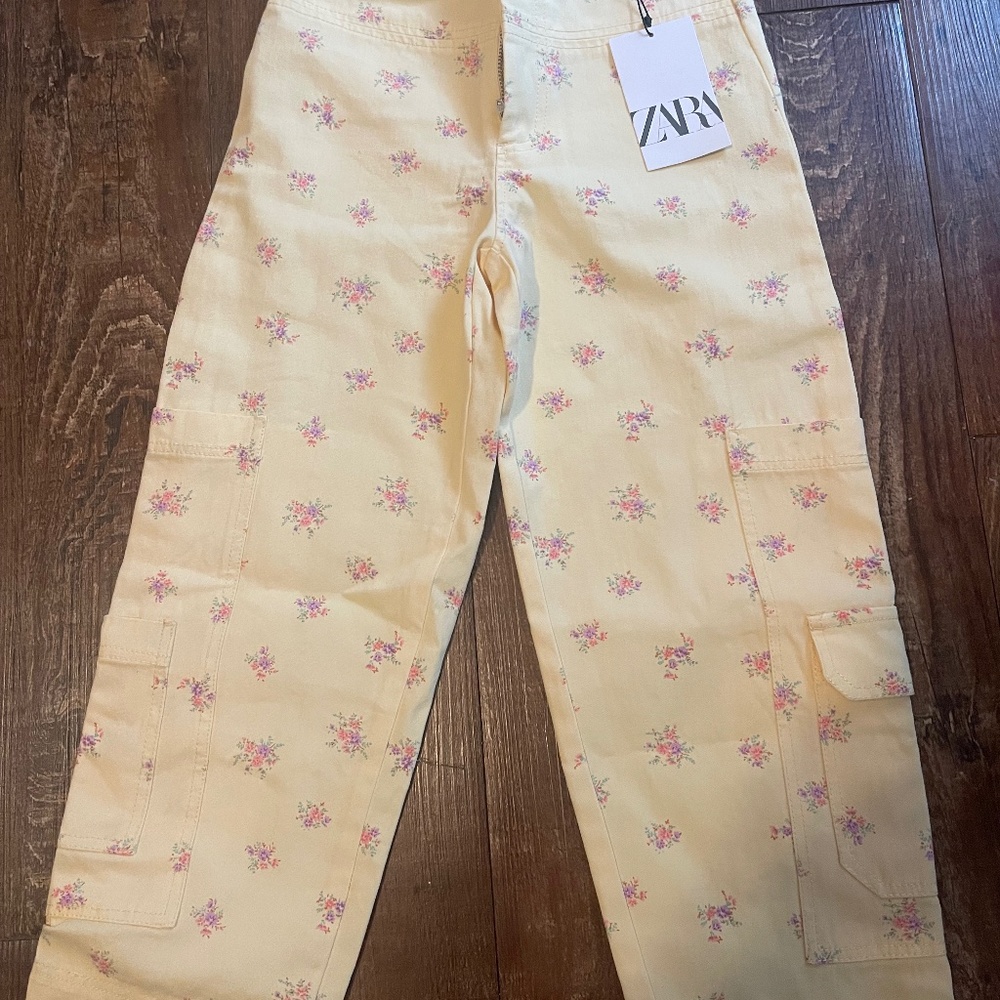 Floral Cargo Pants
